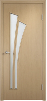 Дверь ламинированная межкомнатная (полный комплект) ПО Лагуна беленый дуб