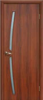 Дверь ламинированная межкомнатная ПО Радуга Итальянский орех