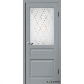 Межкомнатная дверь Эмалит С03 ПО Серый
