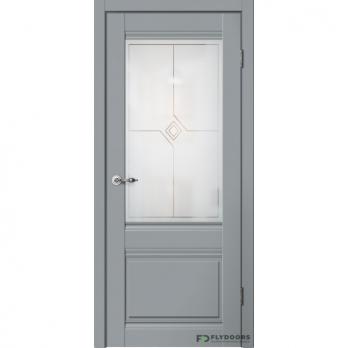 Межкомнатная дверь Эмалит E01 ПО Серый