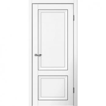 Межкомнатная дверь М01 ПГ Белый, эмалит