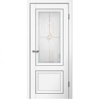 Межкомнатная дверь М01 ПО Белый, эмалит