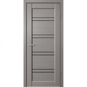 Межкомнатная дверь ST01 Grey soft Lacobel чёрное